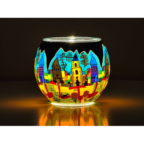 VERRE LUMINEUX 11CM N37 de Hellmann versand - décoration en verre dans H015