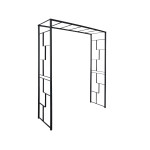 /Arche tube carre 25 Lineale 155x50x198 cm anth de Louis moulin, décoration pour le jardin dans L108