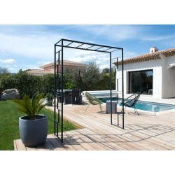 /Arche tube carre 25 Lineale 155x50x198 cm anth de Louis moulin, décoration pour le jardin dans L108