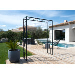 /Arche tube carre 25 Lineale 155x50x198 cm anth de Louis moulin, décoration pour le jardin dans L108