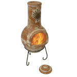 Cheminee Mexicaine rustique Sol Large orange sup de Jardinerie Bordeaux Libourne Gironde dans G0911