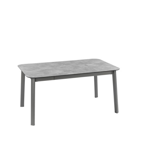 Table oron 150/190x100 cm hpl top ciment/titane de Lafuma - transat dans L033