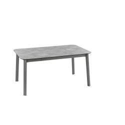 Table oron 150/190x100 cm hpl top ciment/titane de Lafuma - transat dans L033