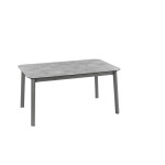Table oron 150/190x100 cm hpl top ciment/titane de Lafuma - transat dans L033