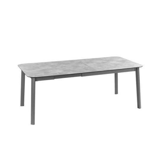 Table oron 150/190x100 cm hpl top ciment/titane de Lafuma - transat dans L033