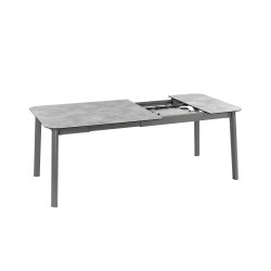 Table oron 150/190x100 cm hpl top ciment/titane de Lafuma - transat dans L033