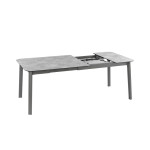 Table oron 150/190x100 cm hpl top ciment/titane de Lafuma - transat dans L033