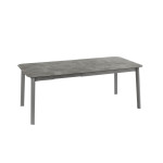 Table oron 150/190x100 cm hpl top fusain/titane de Lafuma - transat dans L033