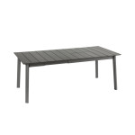 Table oron 150/190x100 cm alu top titane/titane de Lafuma - transat dans L033