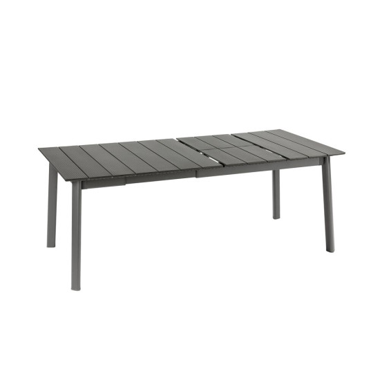Table oron 150/190x100 cm alu top titane/titane de Lafuma - transat dans L033