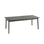 Table oron 150/190x100 cm alu top titane/titane de Lafuma - transat dans L033
