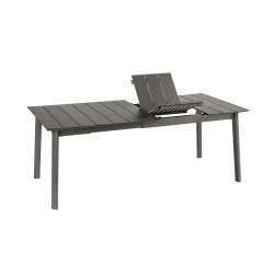 Table oron 150/190x100 cm alu top titane/titane de Lafuma - transat dans L033