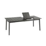 Table oron 150/190x100 cm alu top titane/titane de Lafuma - transat dans L033