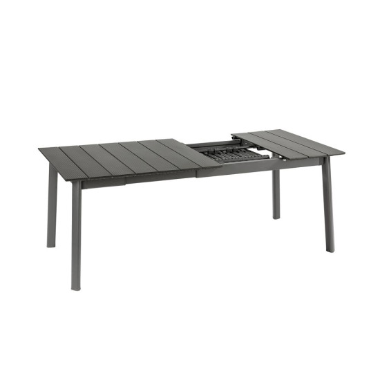 Table oron 150/190x100 cm alu top titane/titane de Lafuma - transat dans L033