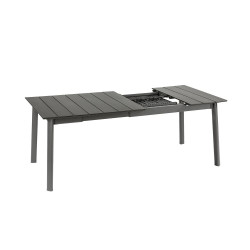 Table oron 150/190x100 cm alu top titane/titane de Lafuma - transat dans L033
