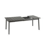 Table oron 150/190x100 cm alu top titane/titane de Lafuma - transat dans L033