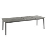 Table oron 200ext hpl hpl top fusain/titane de Lafuma - transat dans L033