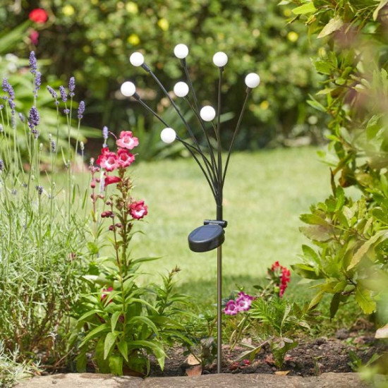 Balise solaire gloglobes-8 tiges blanc chaud de Smart garden dans S1541