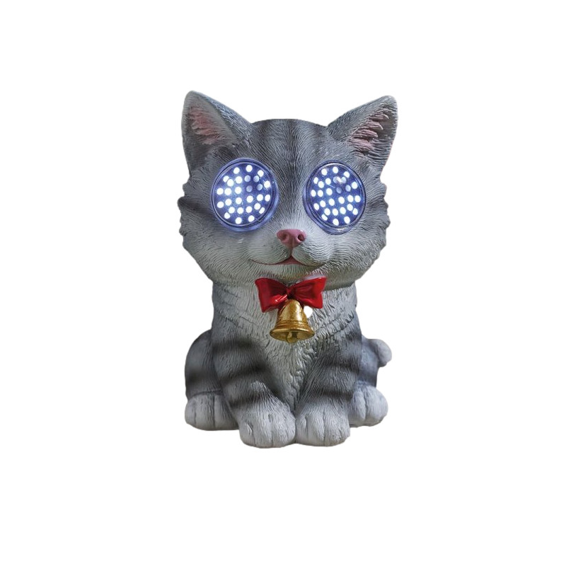 Chat solaire clin d'oeil de Smart garden dans S1541