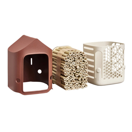 cosy hotel pour insectes 18cm rouge toscane -elh de Elho - Pot en plastique de qualité dans E029