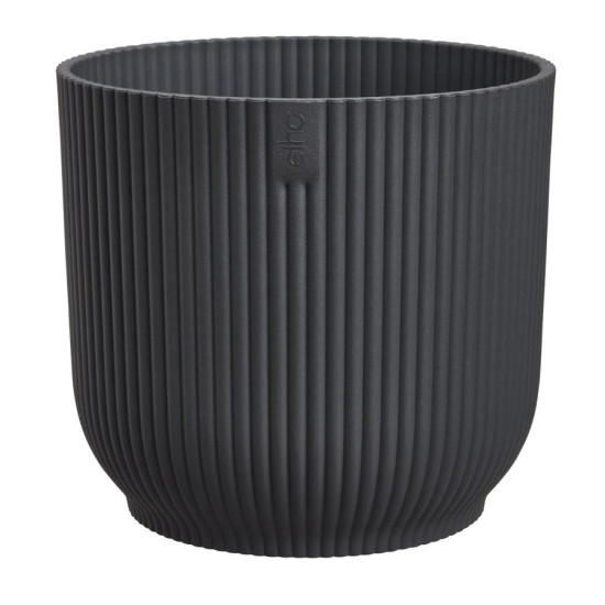 vibes fold rond 14cm anthracite -elho de Elho - Pot en plastique de qualité dans E029