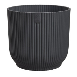 vibes fold rond 14cm anthracite -elho de Elho - Pot en plastique de qualité dans E029
