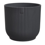 vibes fold rond 14cm anthracite -elho de Elho - Pot en plastique de qualité dans E029