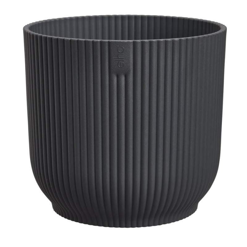 vibes fold rond 14cm anthracite -elho de Elho - Pot en plastique de qualité dans E029