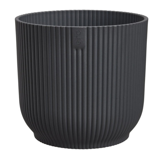 vibes fold rond 18cm anthracite -elho de Elho - Pot en plastique de qualité dans E029