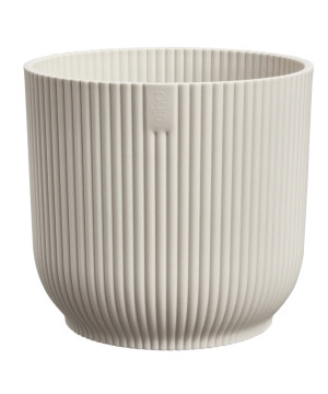 vibes fold rond 18cm blanc lin -elho de Elho - Pot en plastique de qualité dans E029