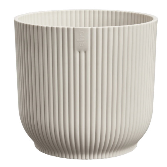 vibes fold rond 18cm blanc lin -elho de Elho - Pot en plastique de qualité dans E029