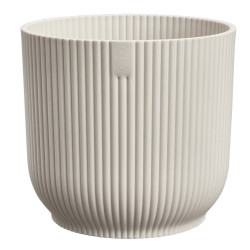 vibes fold rond 18cm blanc lin -elho de Elho - Pot en plastique de qualité dans E029