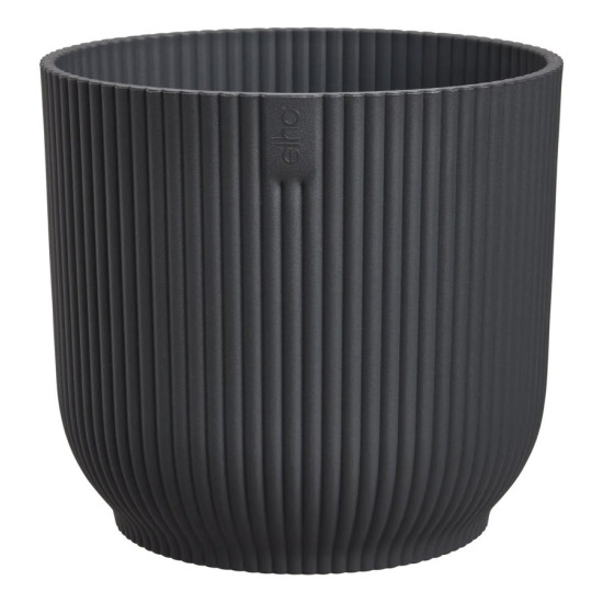 vibes fold rond 25cm anthracite -elho de Elho - Pot en plastique de qualité dans E029
