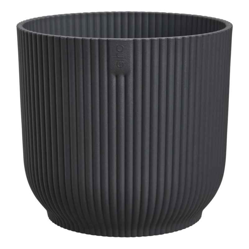 vibes fold rond 25cm anthracite -elho de Elho - Pot en plastique de qualité dans E029