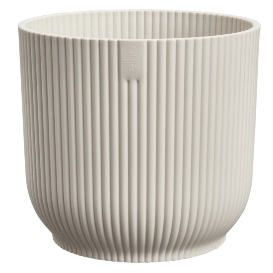 vibes fold rond 25cm blanc lin -elho de Elho - Pot en plastique de qualité dans E029