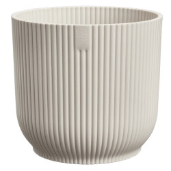 vibes fold rond 25cm blanc lin -elho de Elho - Pot en plastique de qualité dans E029