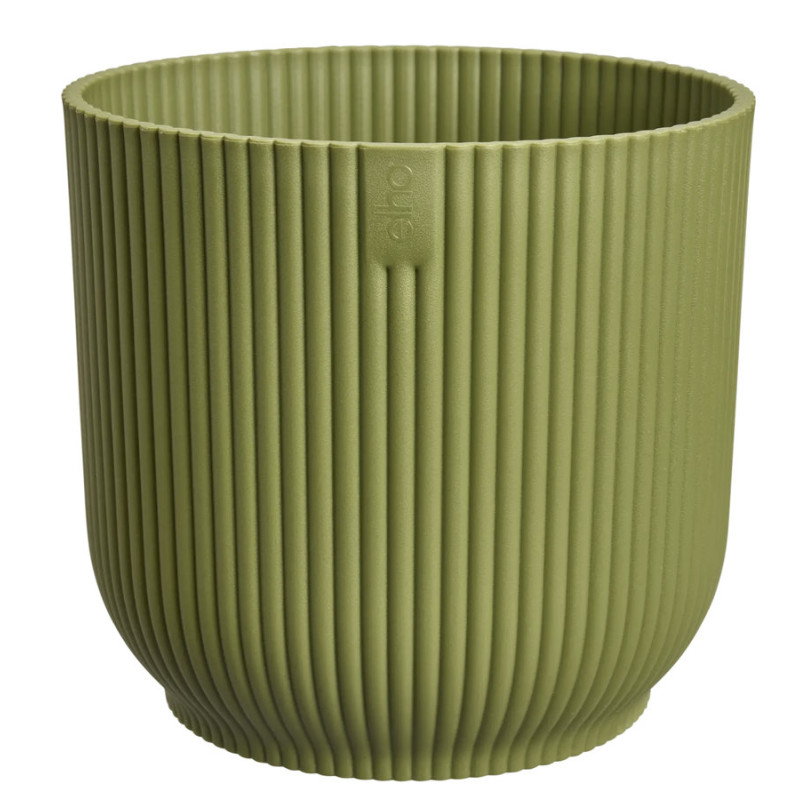 vibes fold rond 25cm vert fougere -elho de Elho - Pot en plastique de qualité dans E029