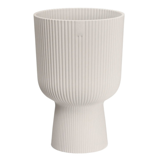 vibes fold coupe 14cm blanc lin -elho de Elho - Pot en plastique de qualité dans E029