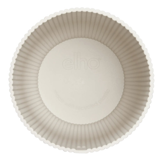 vibes fold coupe 14cm blanc lin -elho de Elho - Pot en plastique de qualité dans E029