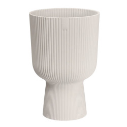 vibes fold coupe 30cm blanc lin -elho de Elho - Pot en plastique de qualité dans E029