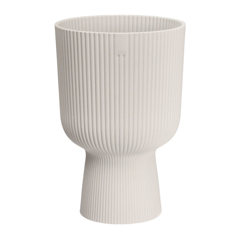 vibes fold coupe 30cm blanc lin -elho de Elho - Pot en plastique de qualité dans E029