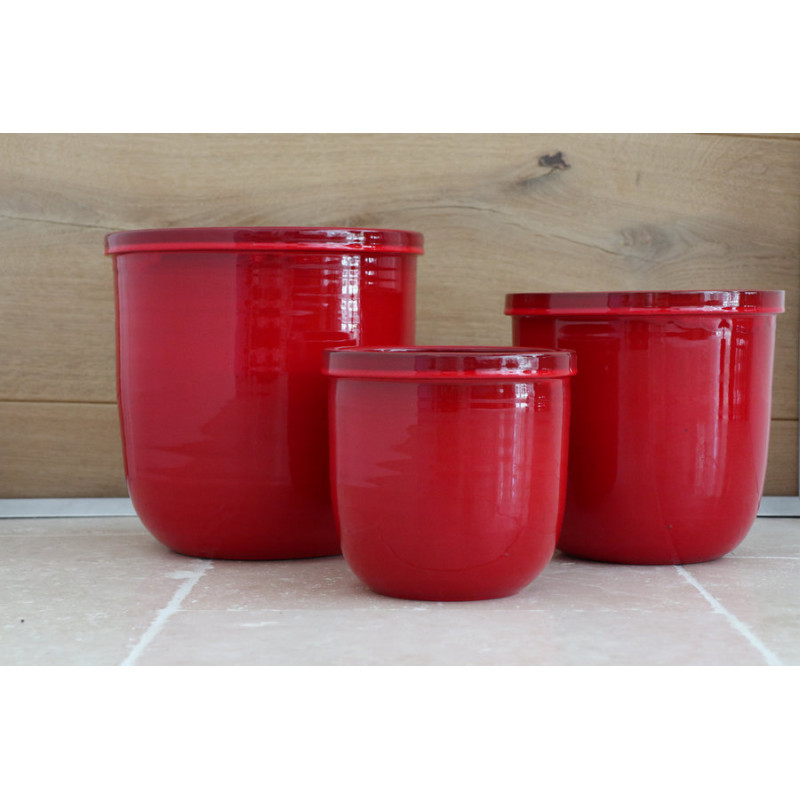 Flacon coquelicot d24 h24 de Poterie d'Albi - Poterie de qualité à Bordeaux dans P150