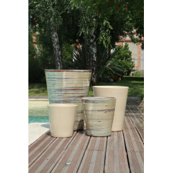 Pot sydney creme noisette d45 h61 de Poterie d'Albi - Poterie de qualité à Bordeaux dans P150