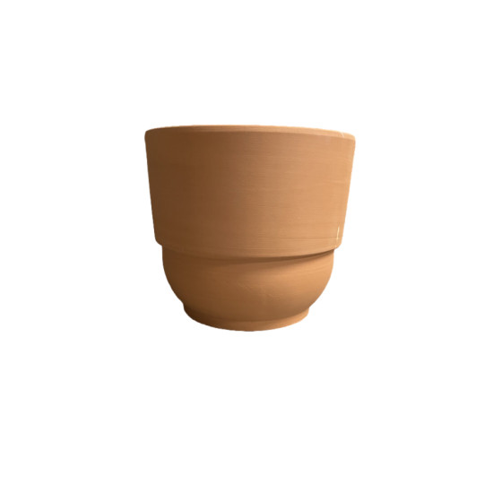Pot vase rebord brut rouge d21 h19 de Poterie d'Albi - Poterie de qualité à Bordeaux dans P150