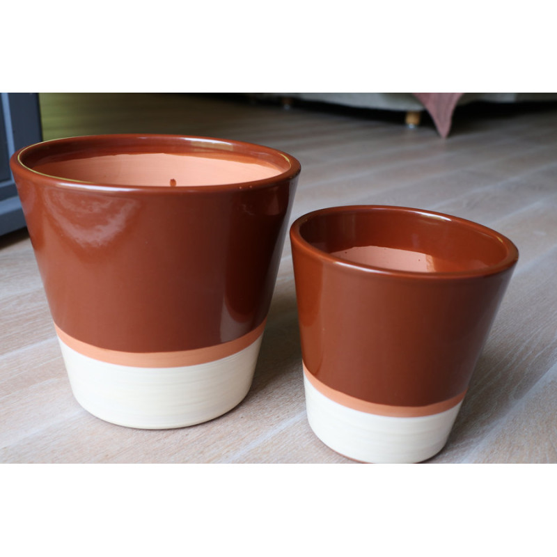 Odyssee choco noir et blanc d18 h18 de Poterie d'Albi - Poterie de qualité à Bordeaux dans P150