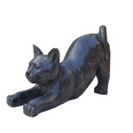 CHAT TERRAZZO NOIR L.50CM de Chamorin - Déco pour le jardin dans C1411