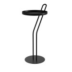 Sellette Angula Noir Charbon 52x25 cm - Support Décoratif pour Plantes de Louis moulin, décoration pour le jardin dans L108