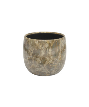 Cache-Pot Artevasi Callisto 23 cm Vert Doré - Élégance et Style pour vos Plantes de Artevasi - Vases et jardinières Déco dans...