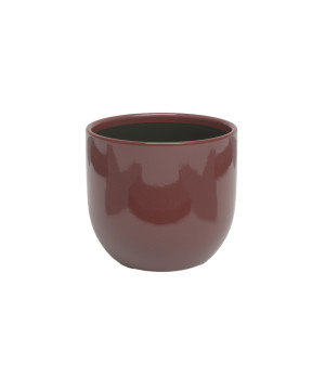 Cache-pot Arcadia 17 cm Rouge Foncé - Élégance et Style pour vos Plantes d'Intérieur de Artevasi - Vases et jardinières Déco ...