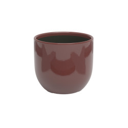 Cache-pot Arcadia 17 cm Rouge Foncé - Élégance et Style pour vos Plantes d'Intérieur de Artevasi - Vases et jardinières Déco ...
